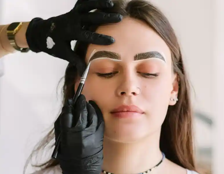 Eye brows setting