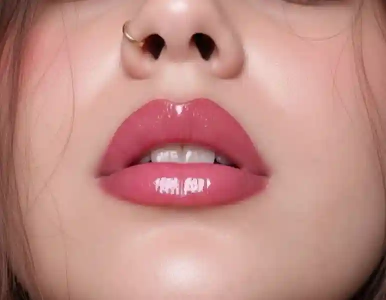Lips Tatto red color